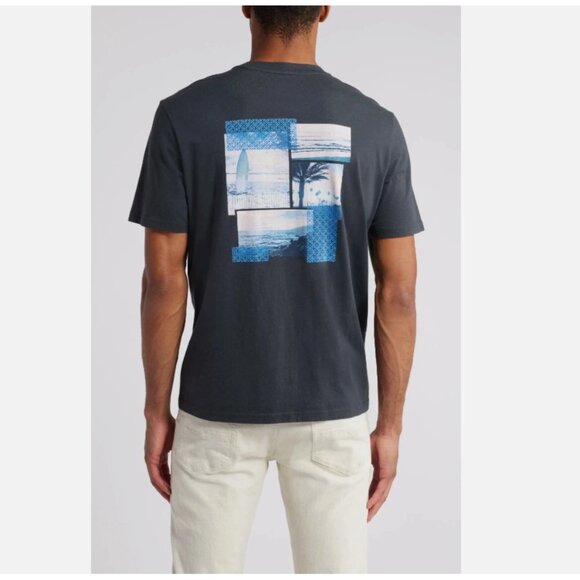 Tommy Bahama Cotton Board in Paradise Graphic T-Shirt Crew Tee Men's - Picture 3 of 11